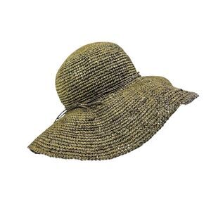 Cablo Camurie Wide Brim Woven Summer Floppy Hat